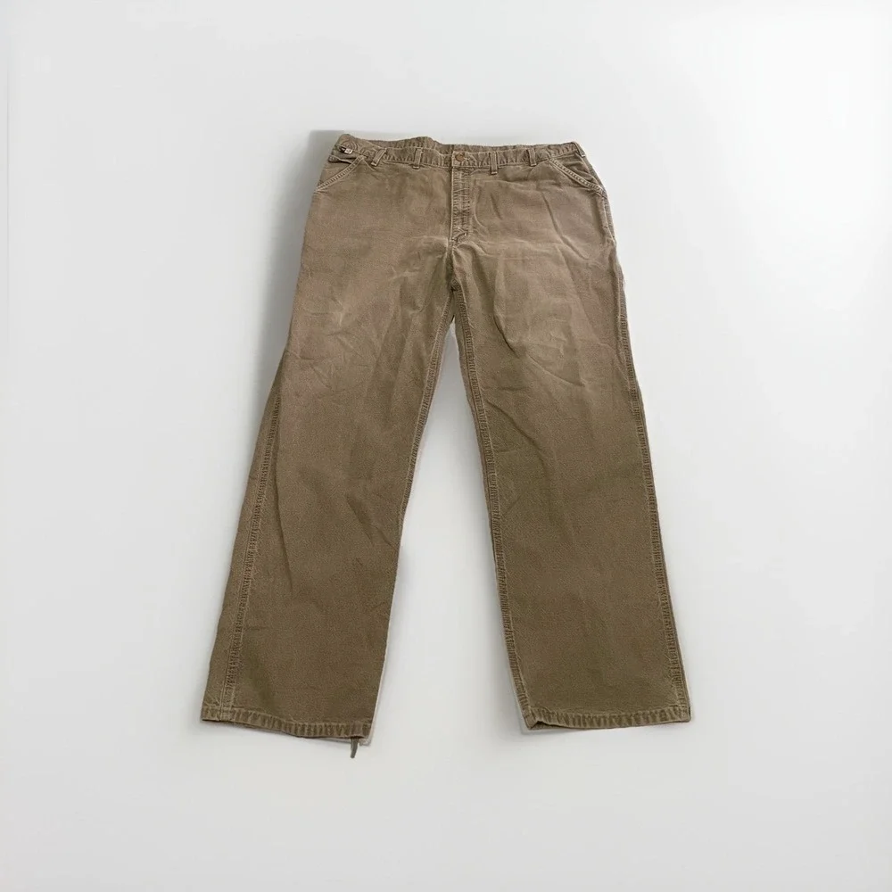Carhartt Pants 44x34 (31)  FR Work 2112 Cat2 Fire Resistant Tan‎ Khaki Dungaree
